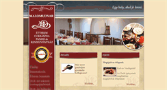 Desktop Screenshot of malomudvar.hu
